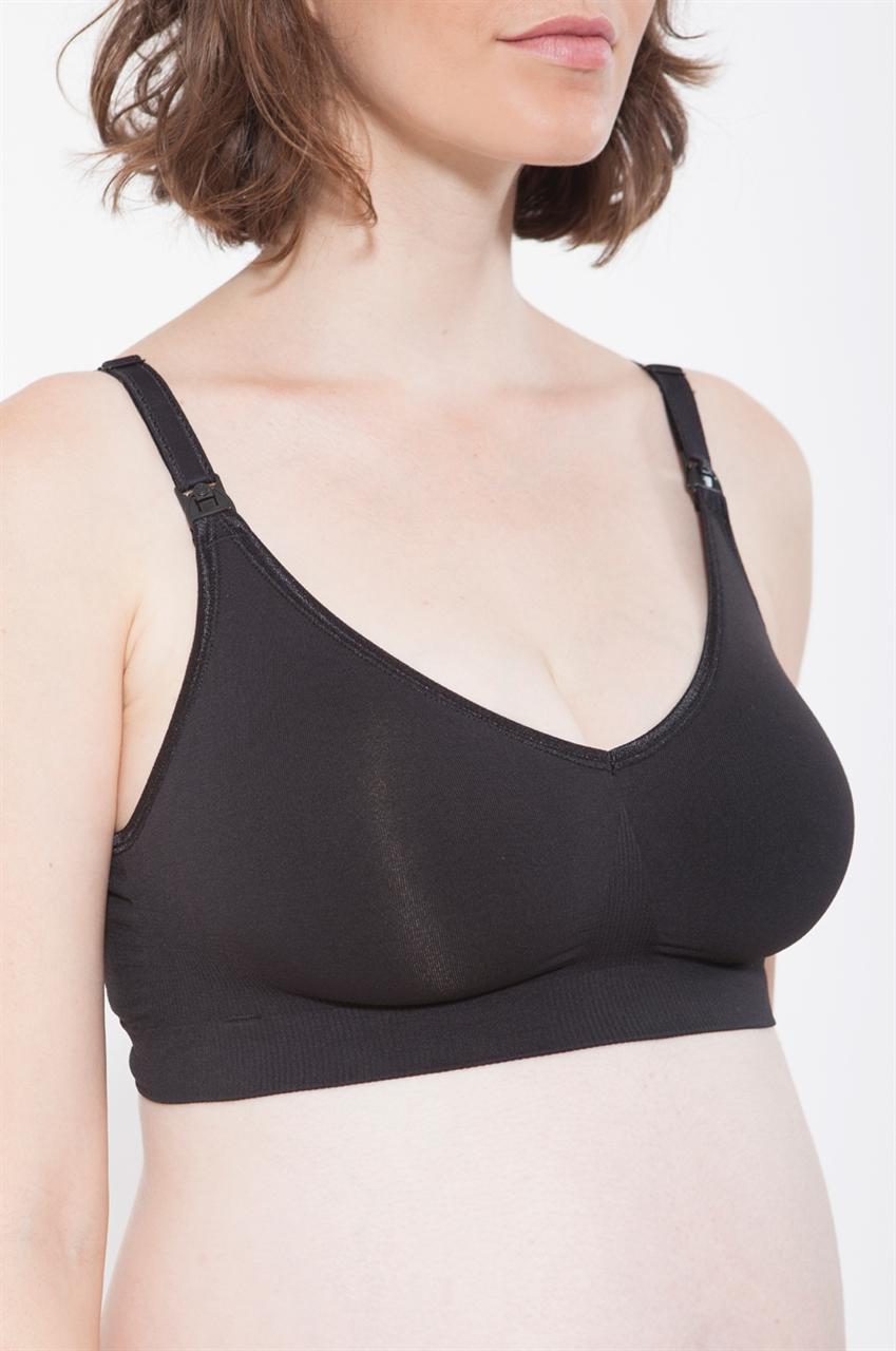 חזיית הריון והנקה bravado seamless שחור - חזיות הריון והנקה מבית אבישג ארבל