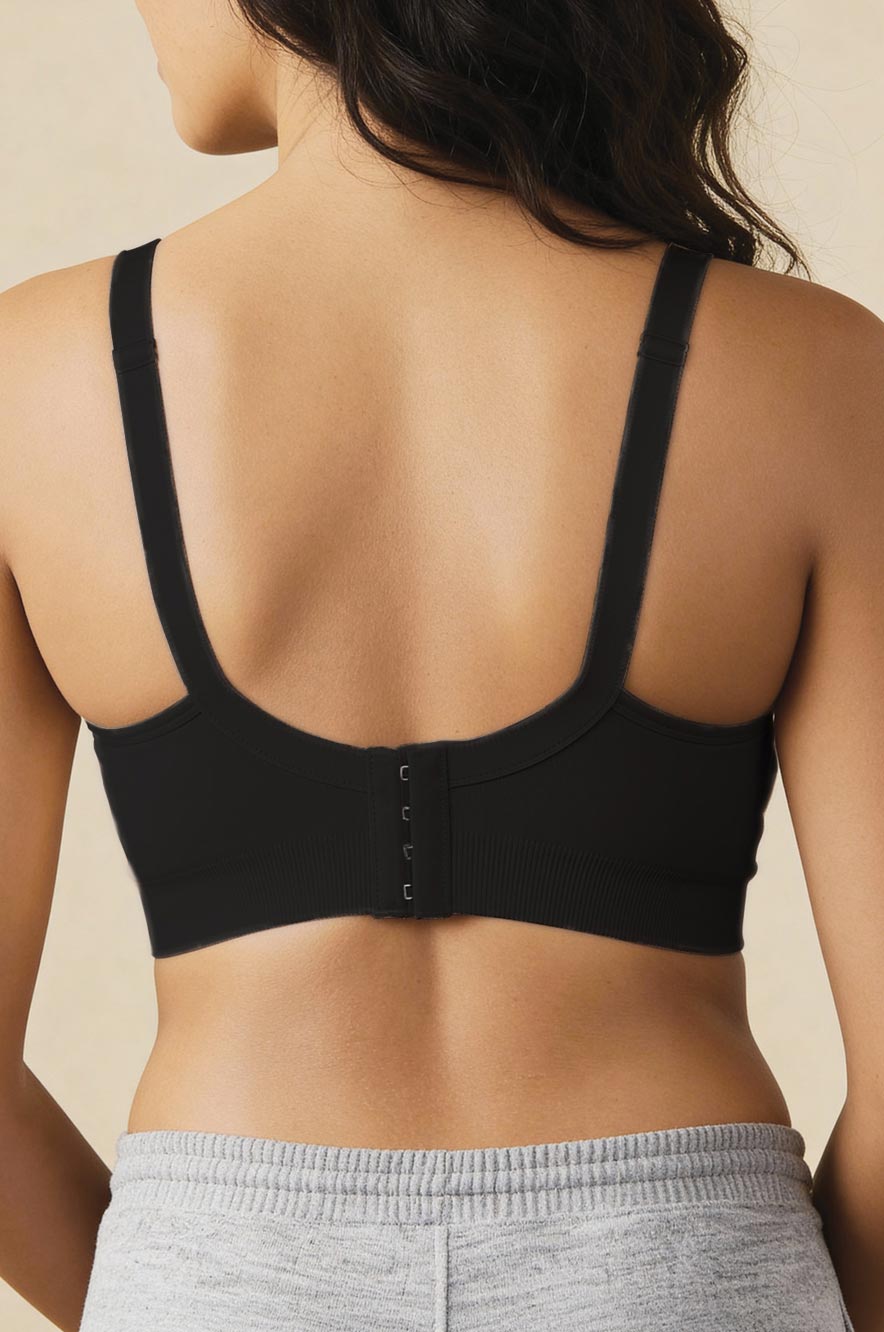חזיית הריון והנקה יעל seamless בצבע שחור - חזיות הריון והנקה מבית אבישג ארבל - תמונה 2