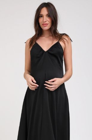 תמונה של שמלת הריון הילה שחורה